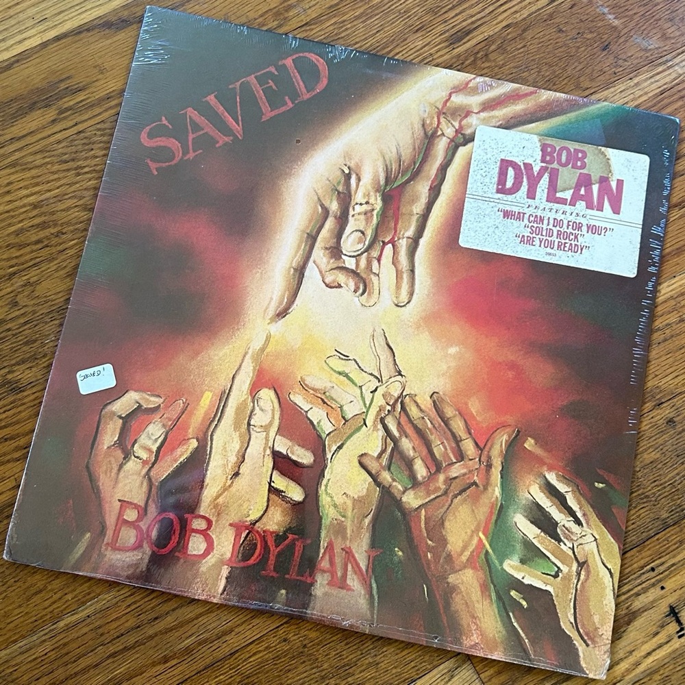 bob dylan - saved - 1980 lp - sealed original